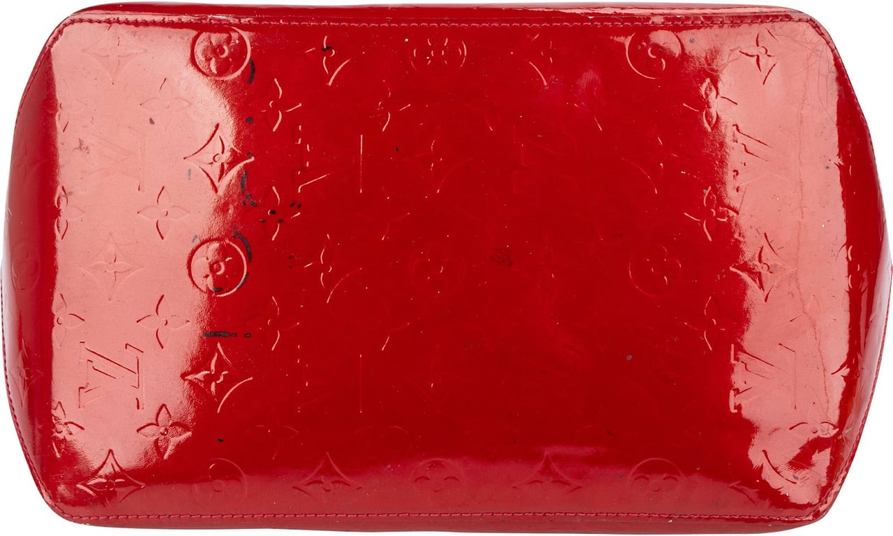 Louis Vuitton Louis Vuitton Rouge Vernis Monogram Bellevue MM Handbag Rood