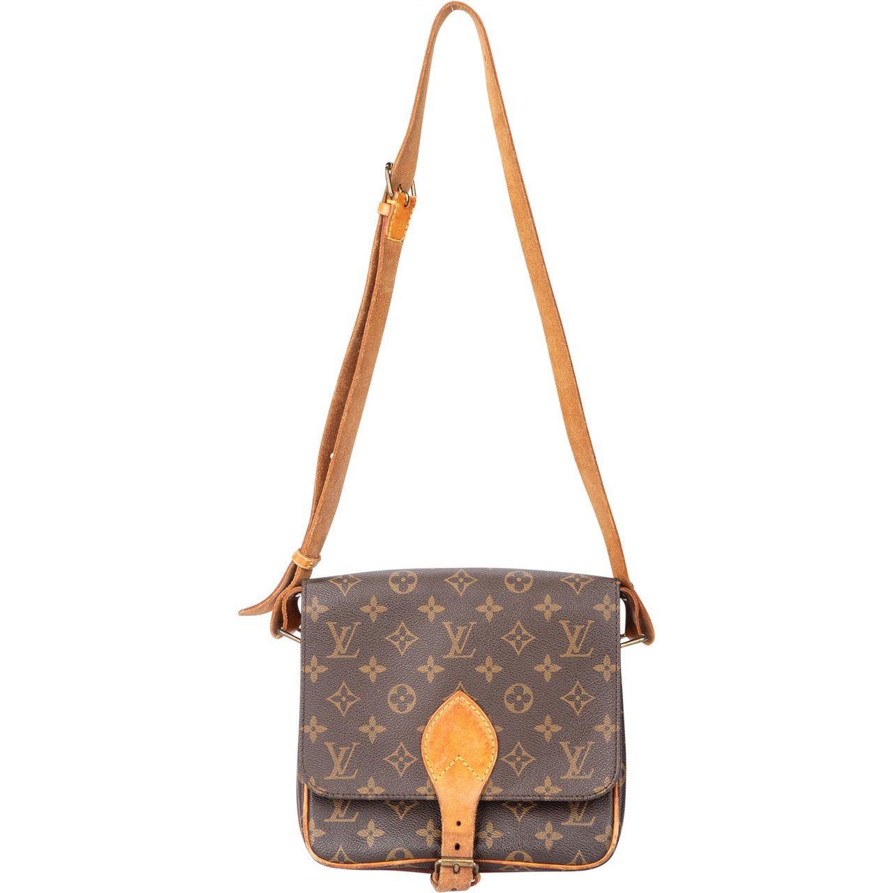 Louis Vuitton Louis Vuitton Canvas Monogram Cartouchiere MM Crossbody Bag Divers