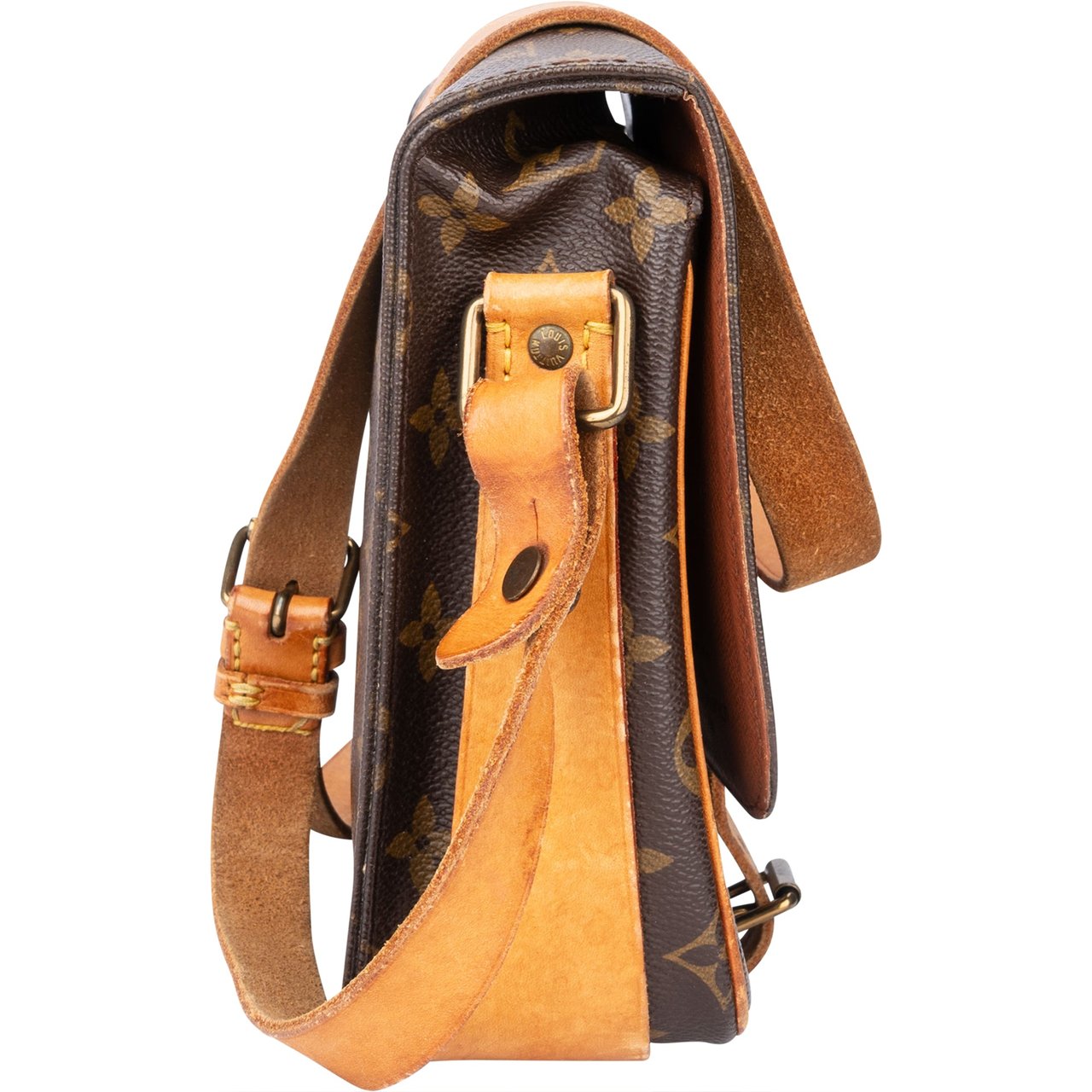 Louis Vuitton Louis Vuitton Canvas Monogram Cartouchiere MM Crossbody Bag Divers