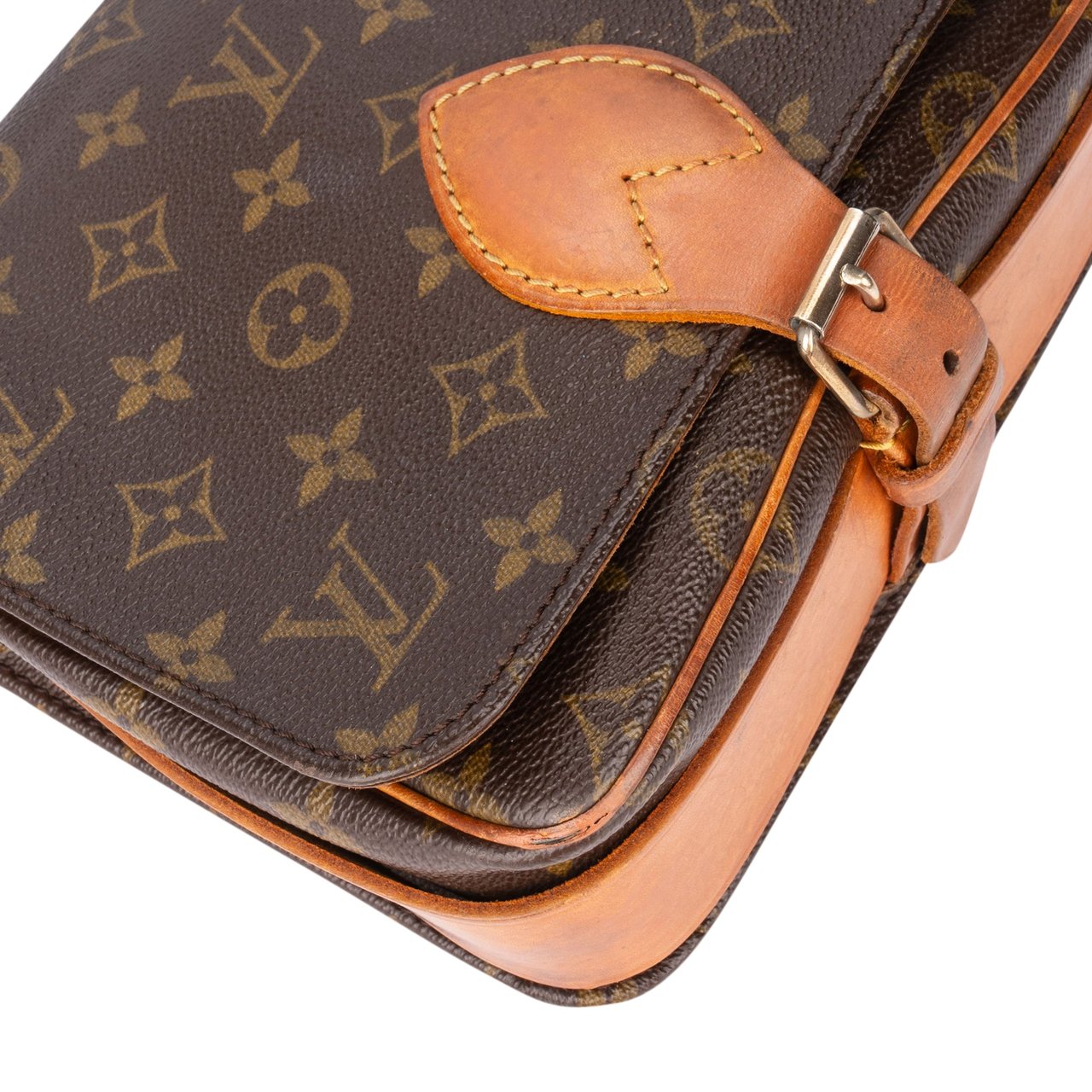 Louis Vuitton Louis Vuitton Canvas Monogram Cartouchiere MM Crossbody Bag Divers