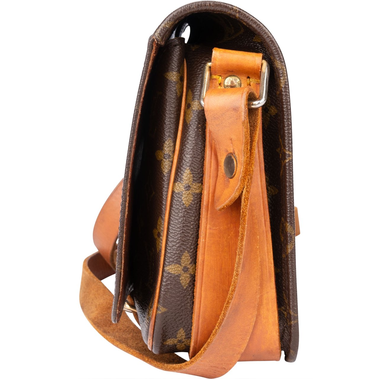 Louis Vuitton Louis Vuitton Canvas Monogram Cartouchiere MM Crossbody Bag Divers