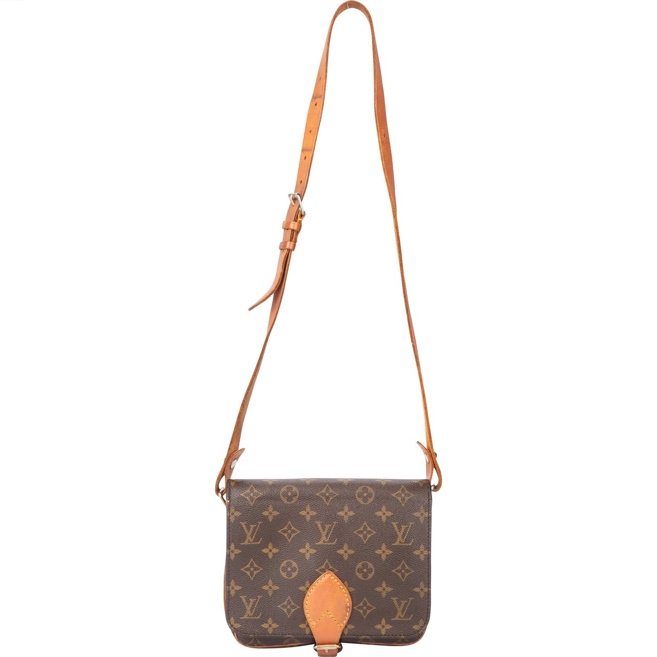Louis Vuitton Louis Vuitton Canvas Monogram Cartouchiere MM Crossbody Bag Divers