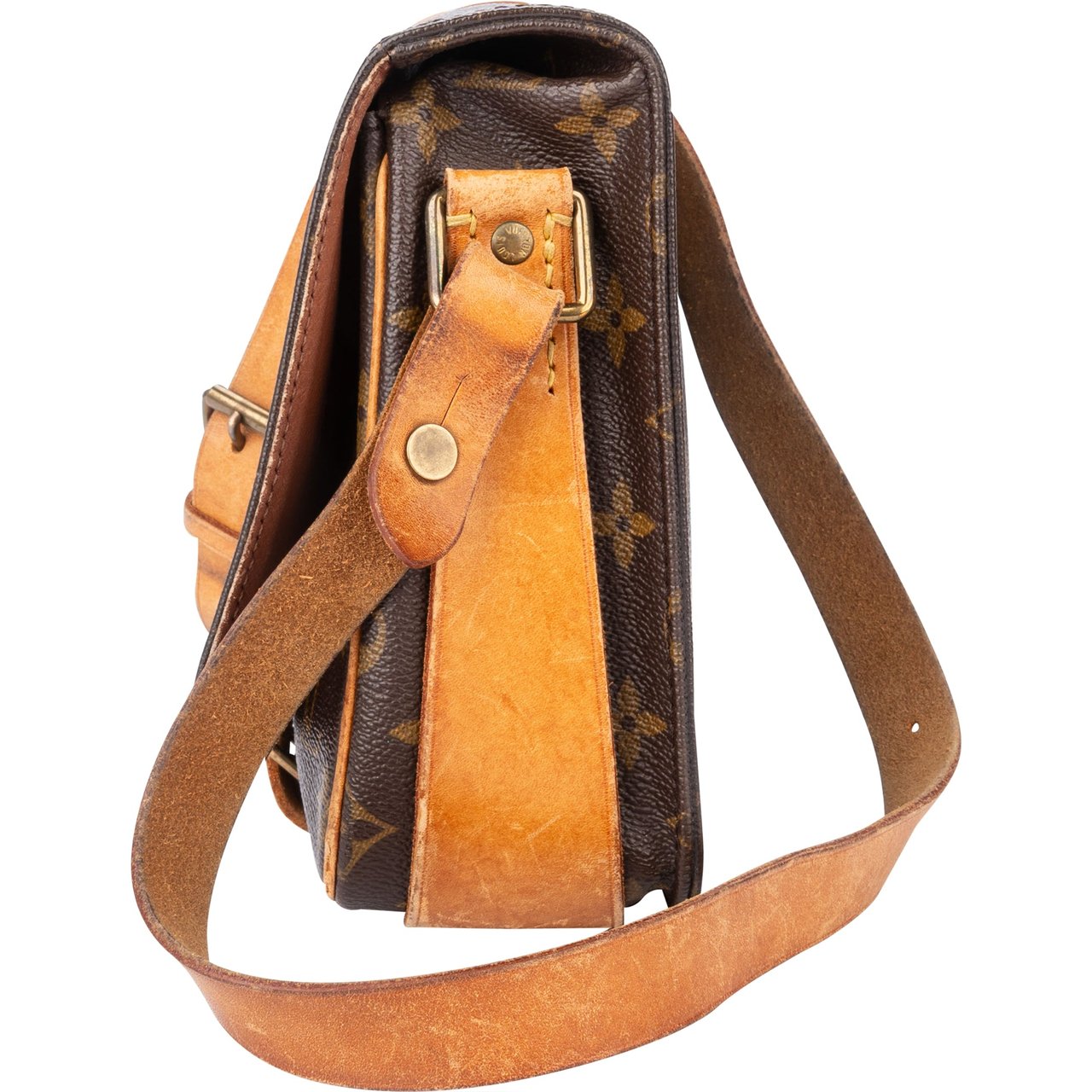 Louis Vuitton Louis Vuitton Canvas Monogram Cartouchiere MM Crossbody Bag Divers
