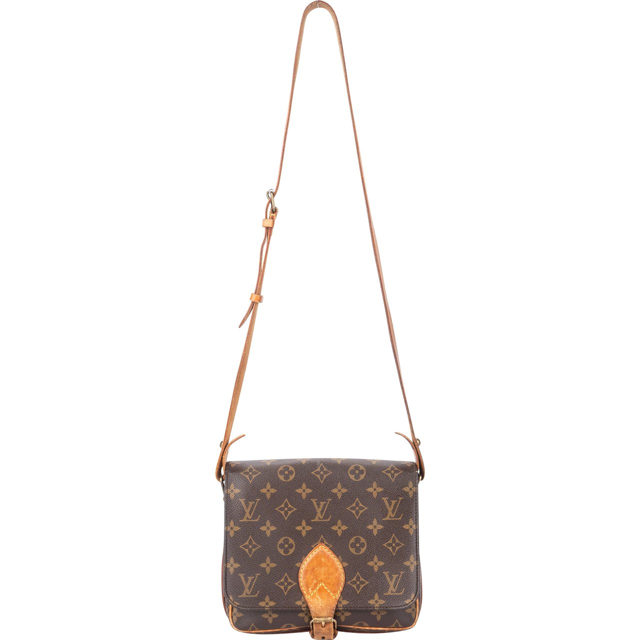 Louis Vuitton Louis Vuitton Canvas Monogram Cartouchiere MM Crossbody Bag Divers