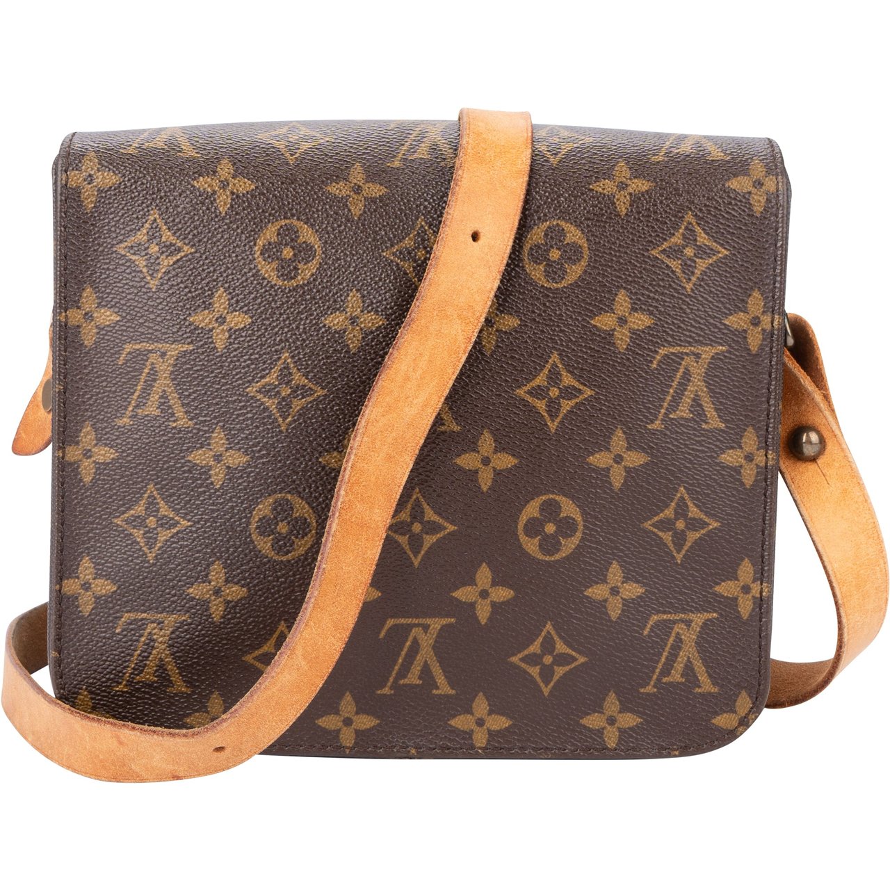 Louis Vuitton Louis Vuitton Canvas Monogram Cartouchiere MM Crossbody Bag Divers