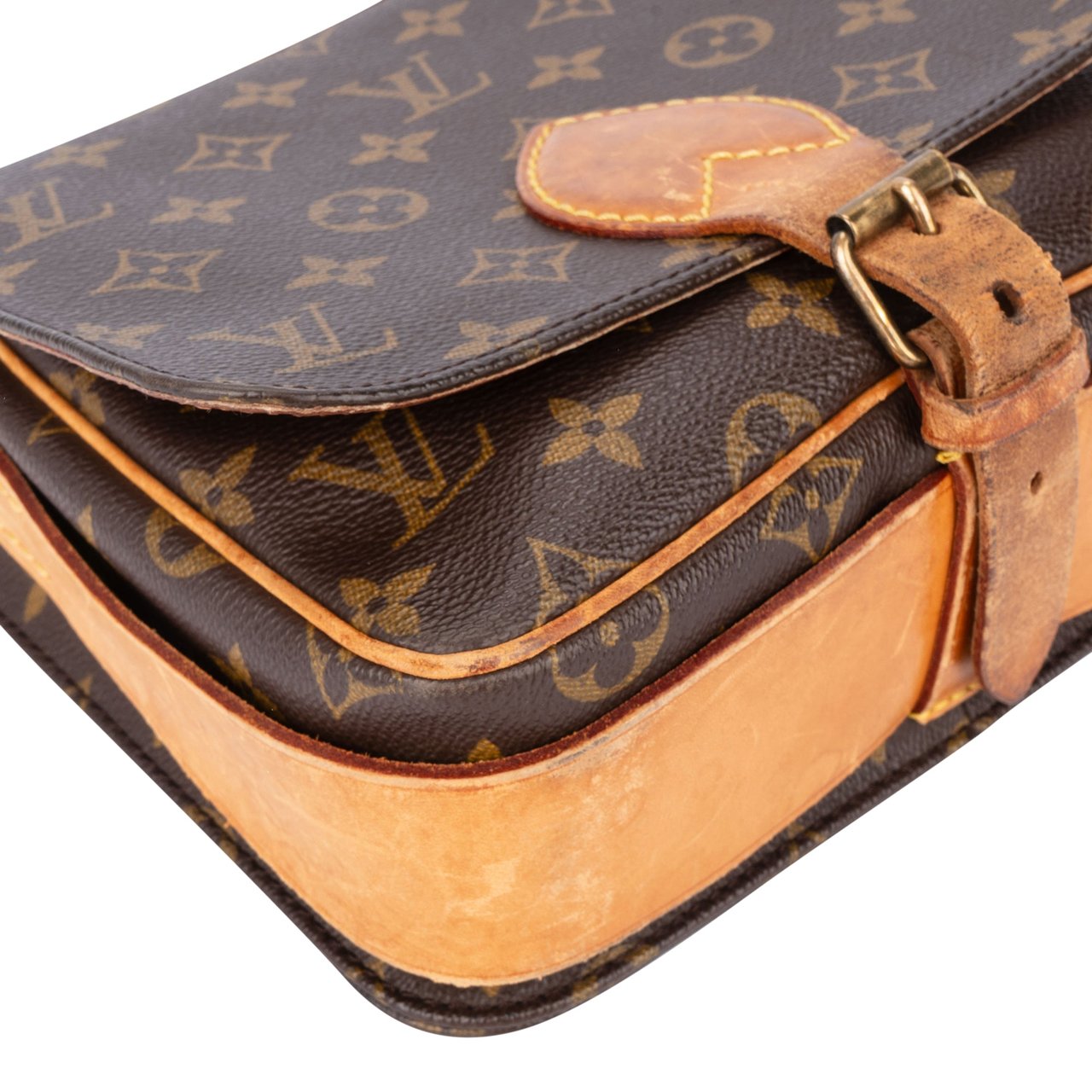 Louis Vuitton Louis Vuitton Canvas Monogram Cartouchiere MM Crossbody Bag Divers