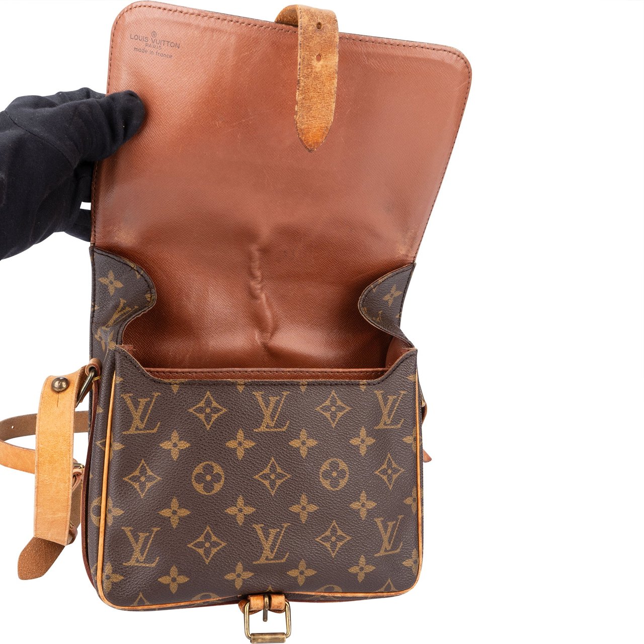 Louis Vuitton Louis Vuitton Canvas Monogram Cartouchiere MM Crossbody Bag Divers