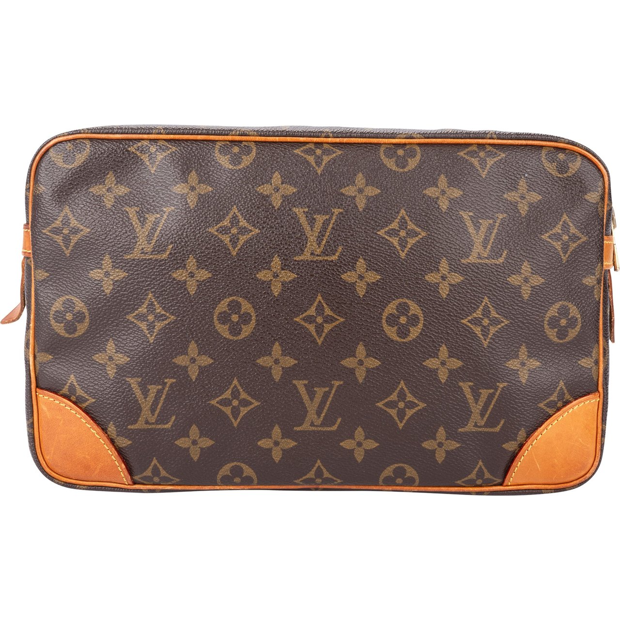 Louis Vuitton Louis Vuitton Canvas Monogram Compiegne 28 Clutch Bruin