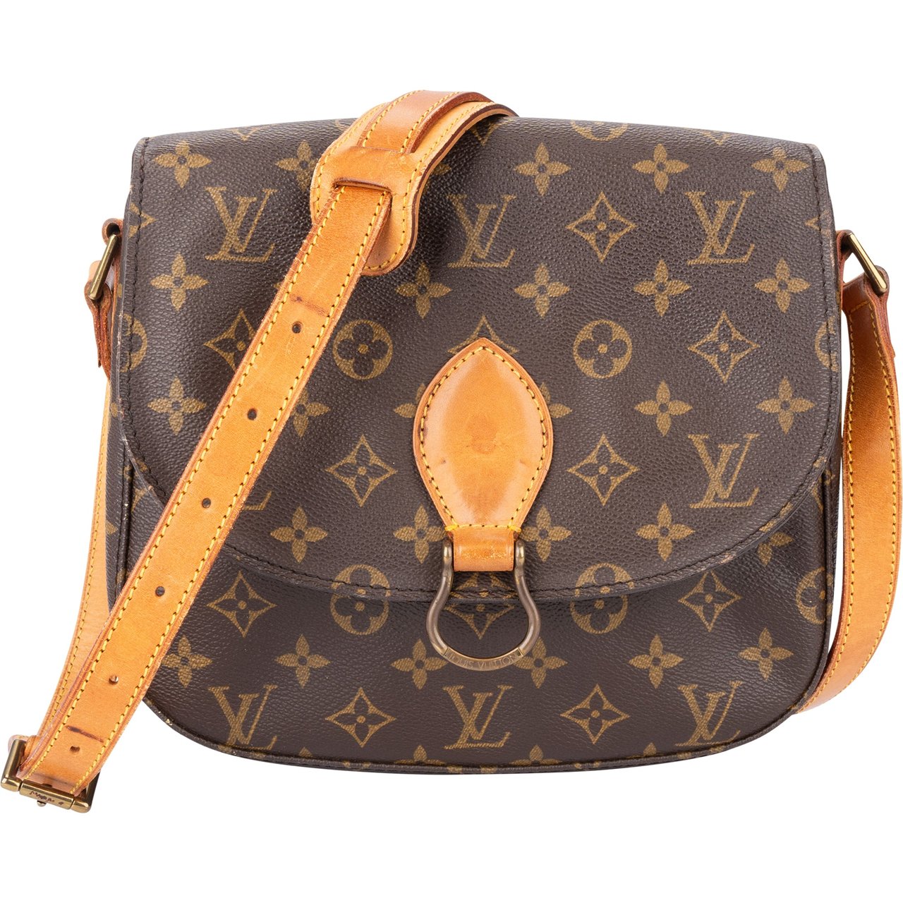 Louis Vuitton Louis Vuitton Canvas Monogram Saint Cloud GM Crossbody Bag Bruin