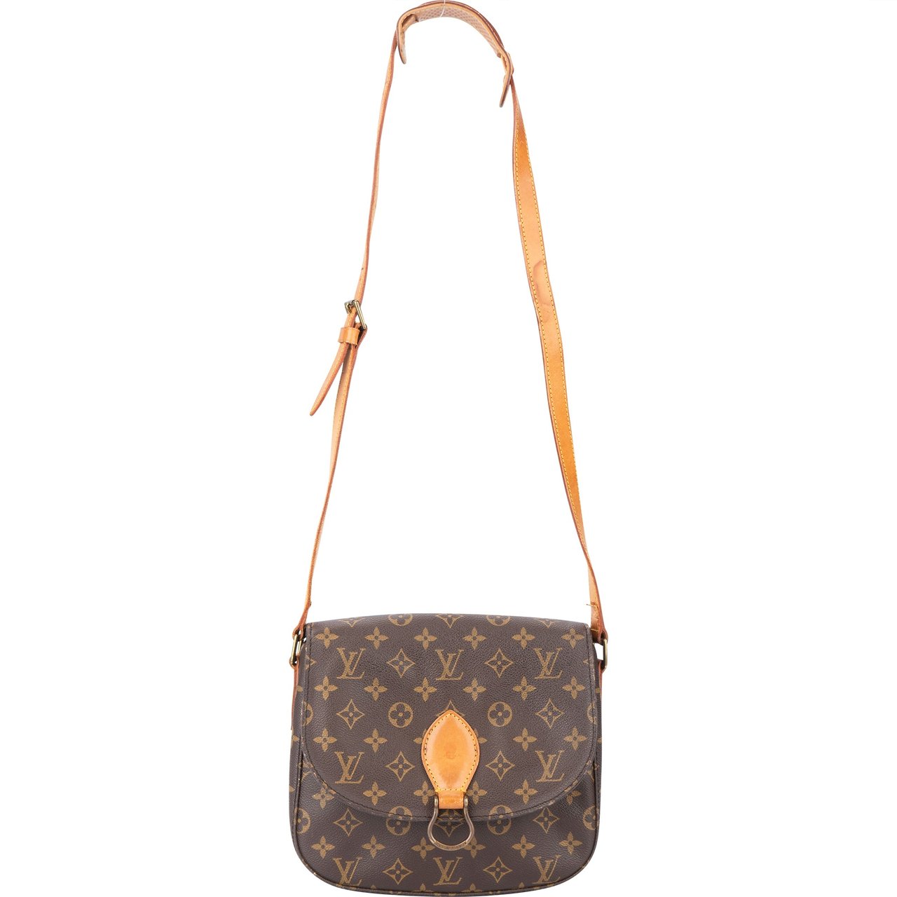 Louis Vuitton Louis Vuitton Canvas Monogram Saint Cloud GM Crossbody Bag Bruin