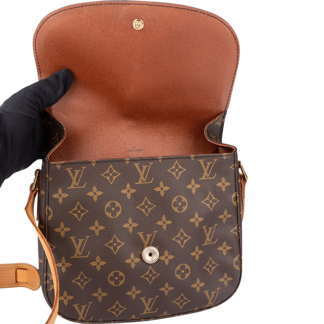 Louis Vuitton Louis Vuitton Canvas Monogram Saint Cloud GM Crossbody Bag Bruin