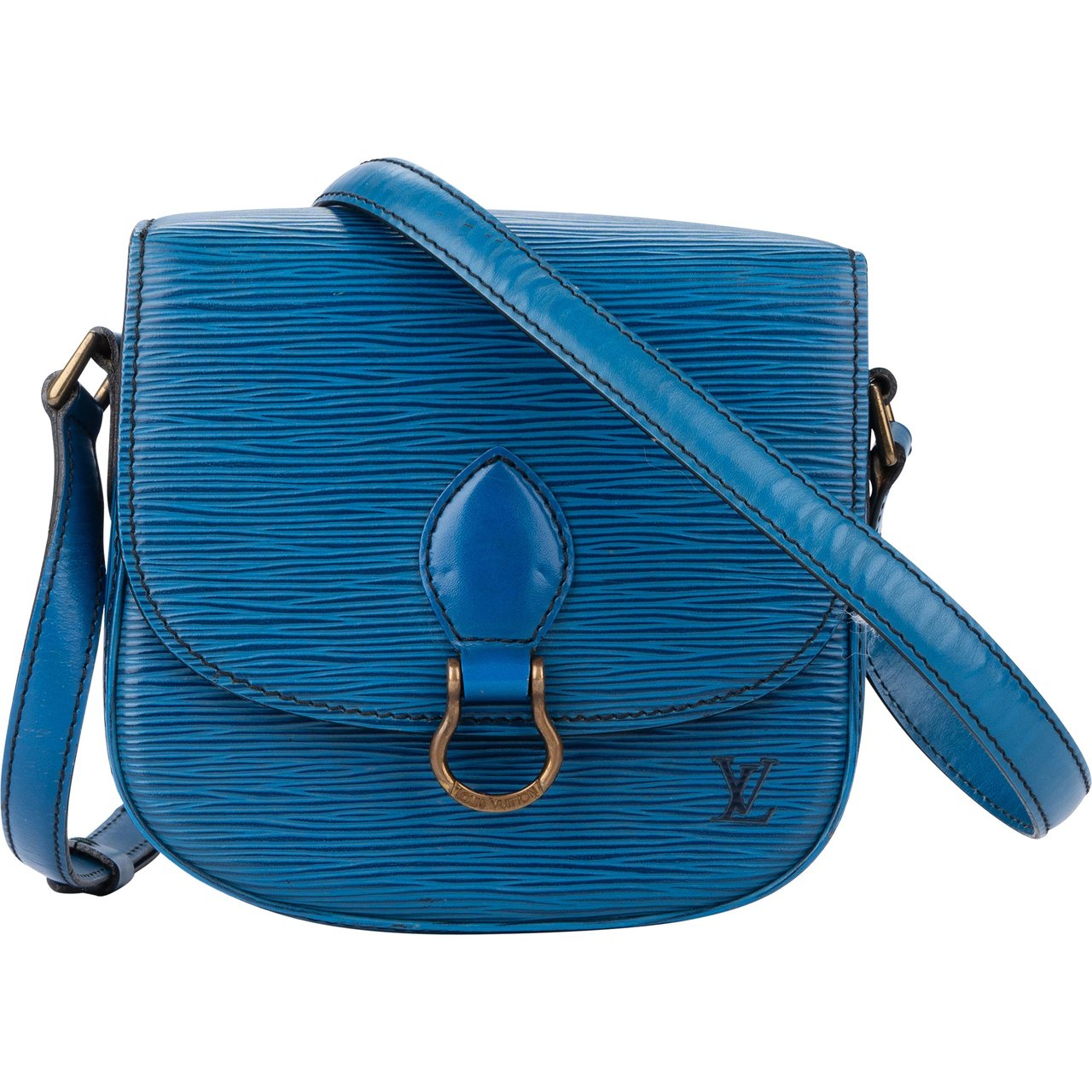 Louis Vuitton Louis Vuitton Bleu Epi Leather Saint Cloud PM Crossbody Bag Divers