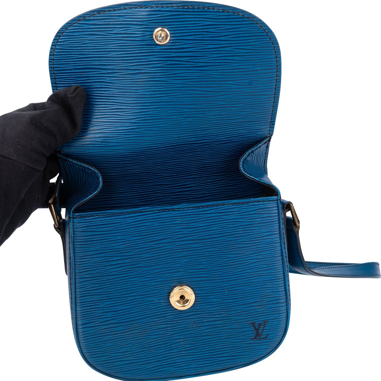 Louis Vuitton Louis Vuitton Bleu Epi Leather Saint Cloud PM Crossbody Bag Divers