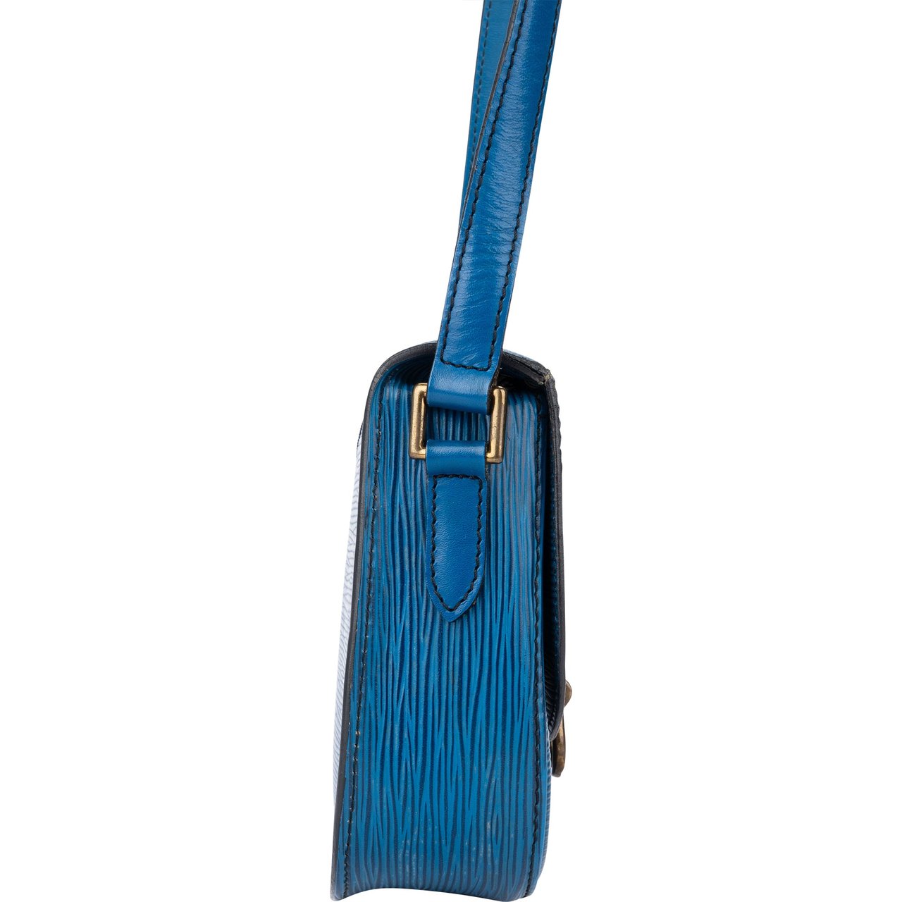 Louis Vuitton Louis Vuitton Bleu Epi Leather Saint Cloud PM Crossbody Bag Divers