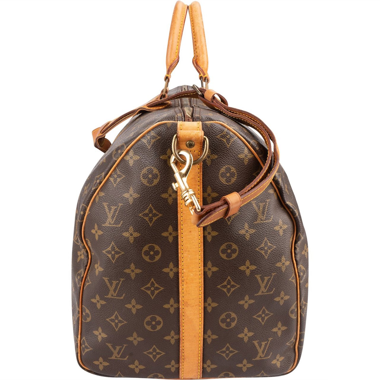Louis Vuitton Louis Vuitton Monogram Canvas Keepall 55 Bandoulière Travel Bag Bruin