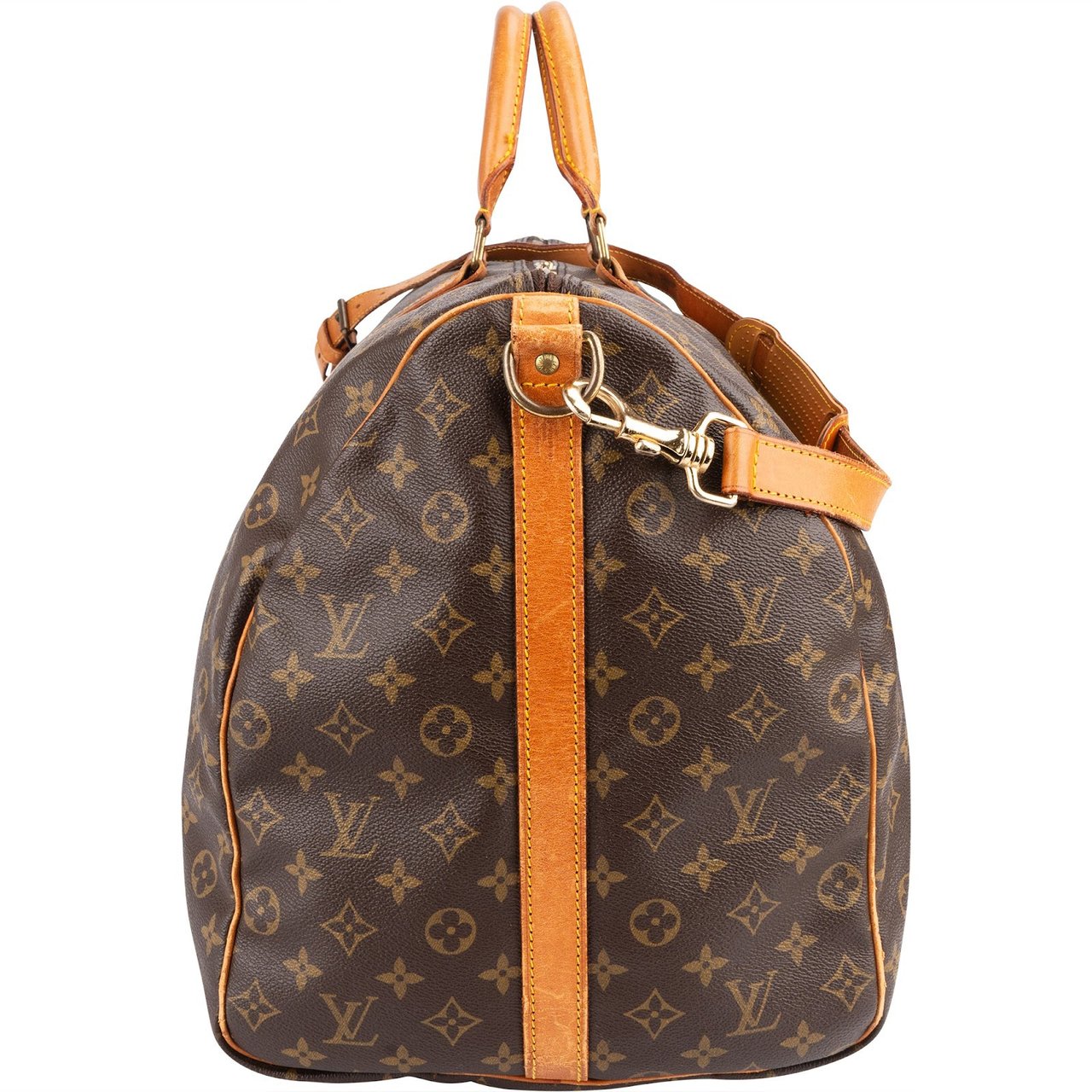 Louis Vuitton Louis Vuitton Monogram Canvas Keepall 60 Bandoulière Travel Bag Bruin