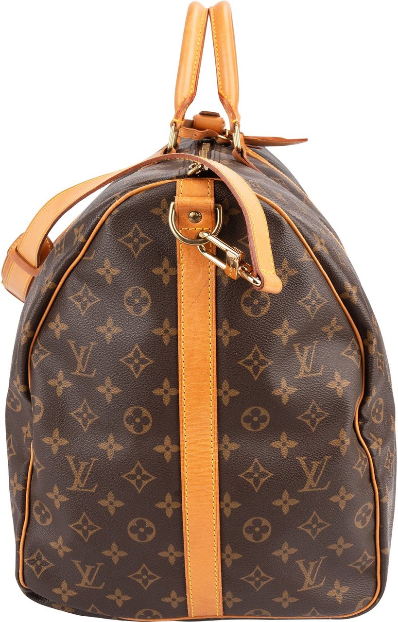 Louis Vuitton Louis Vuitton Monogram Canvas Keepall 60 Bandoulière Travel Bag Bruin
