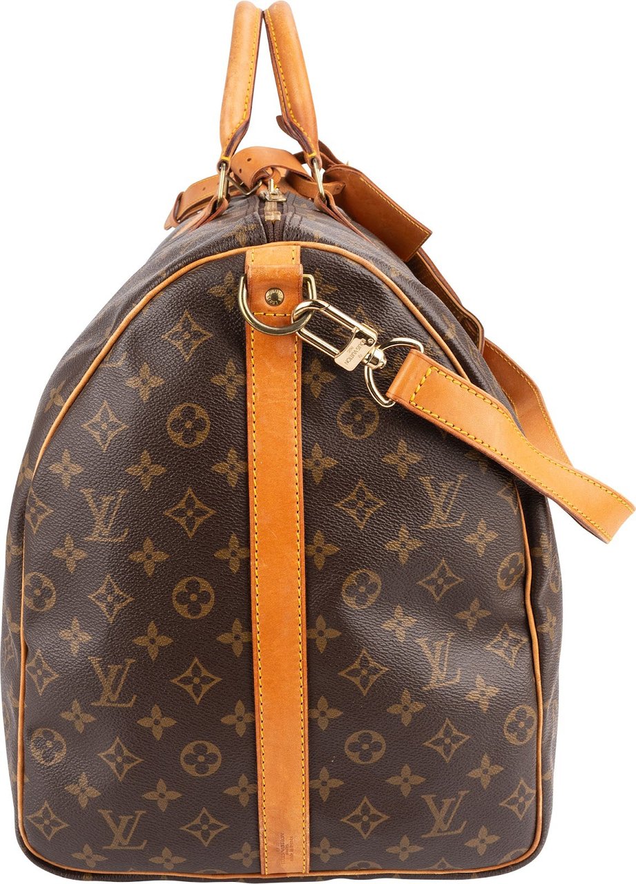 Louis Vuitton Louis Vuitton Monogram Canvas Keepall 60 Bandoulière Travel Bag Bruin