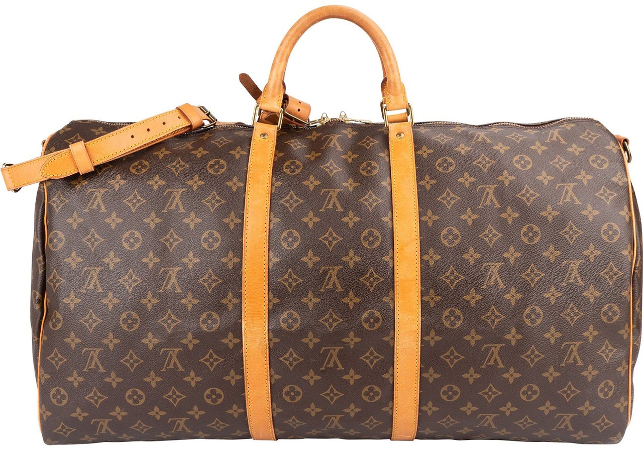 Louis Vuitton Louis Vuitton Monogram Canvas Keepall 60 Bandoulière Travel Bag Bruin