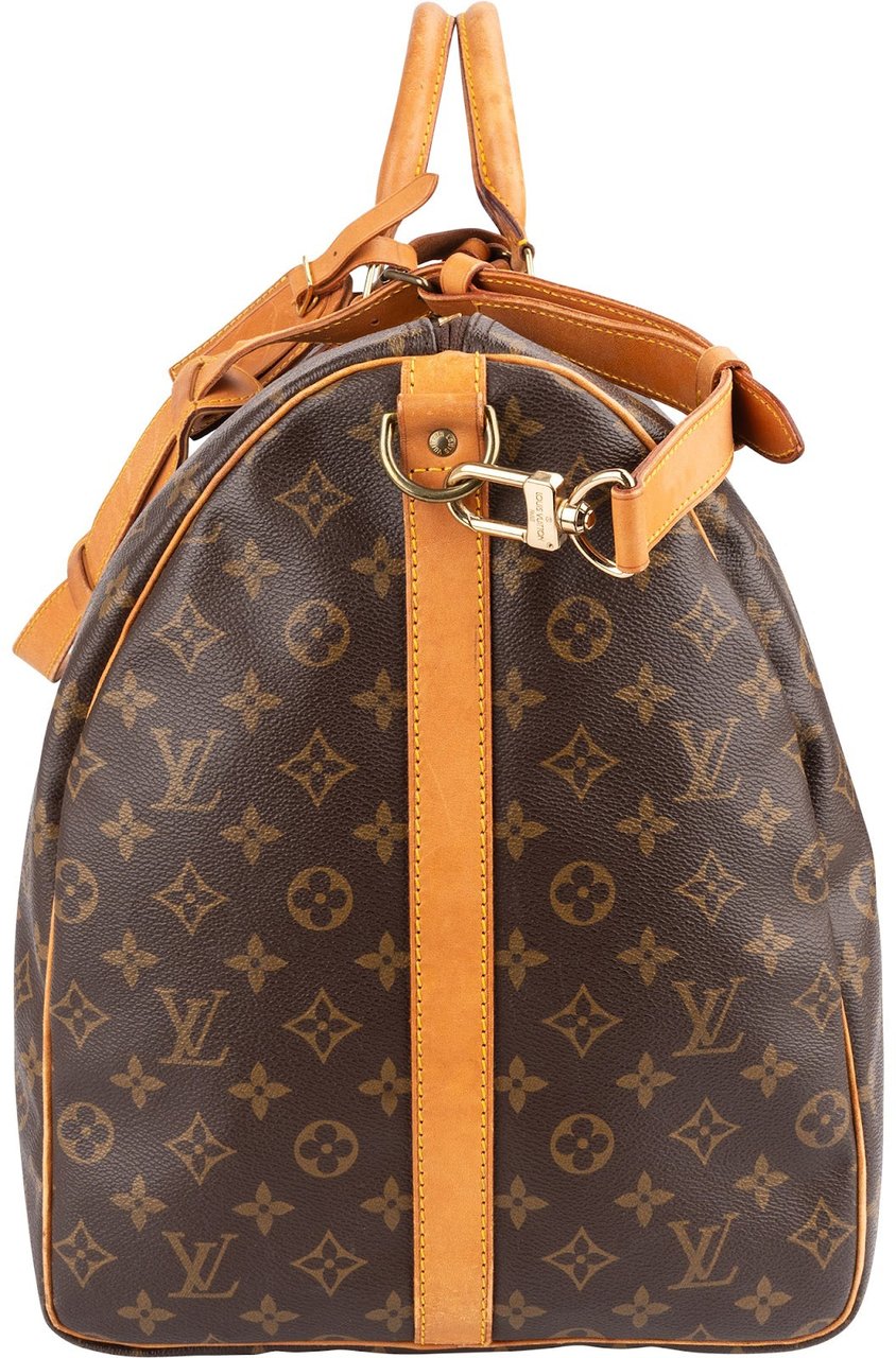 Louis Vuitton Louis Vuitton Monogram Canvas Keepall 60 Bandoulière Travel Bag Bruin