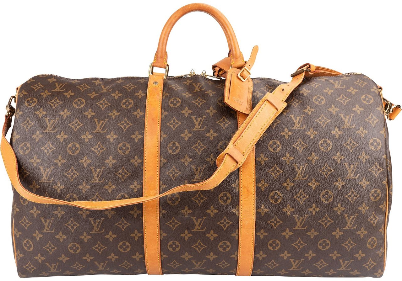 Louis Vuitton Louis Vuitton Monogram Canvas Keepall 60 Bandoulière Travel Bag Bruin