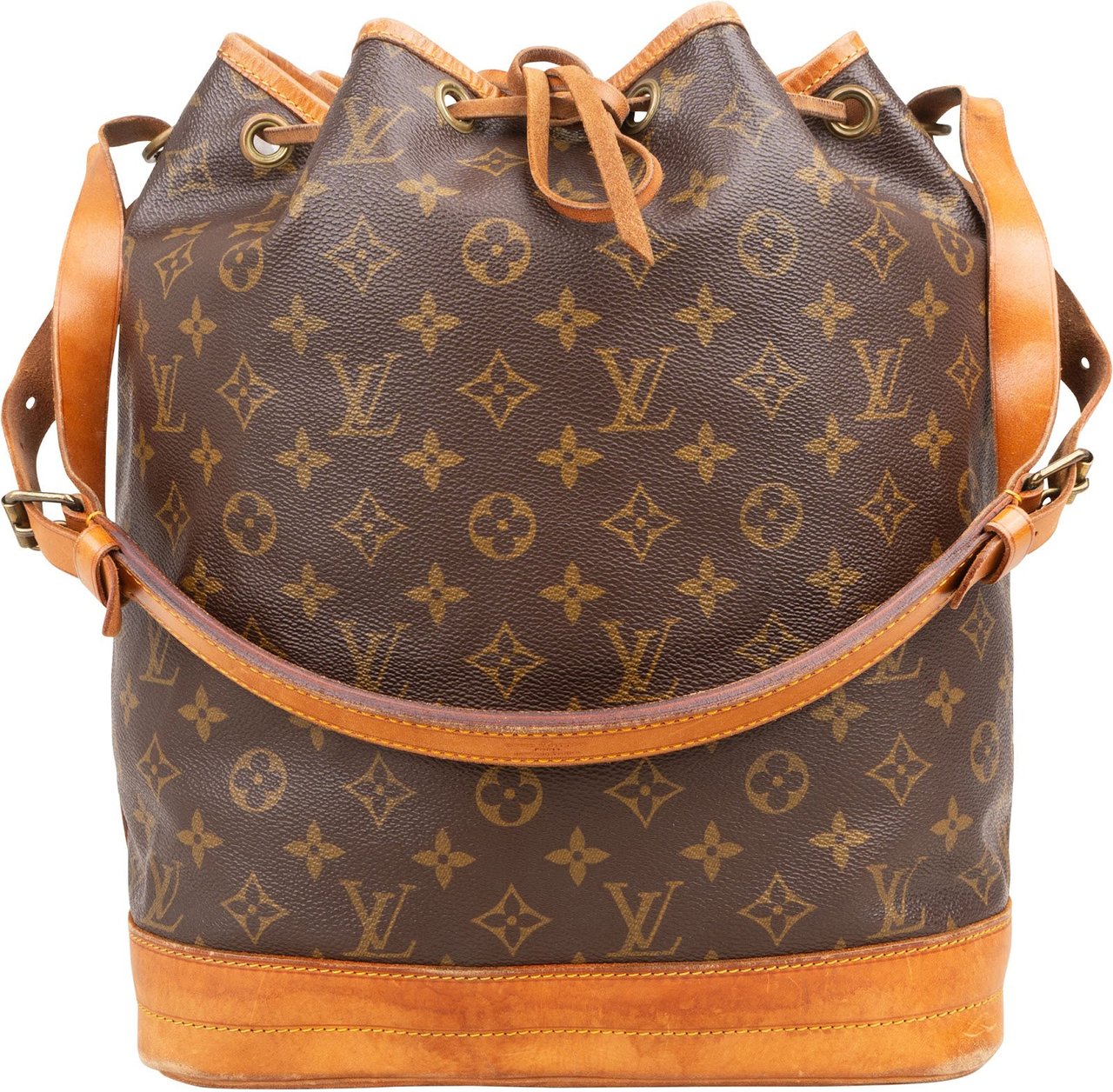 Louis Vuitton Monogram Canvas Sac Noé Grande Shoulder Bag Bruin