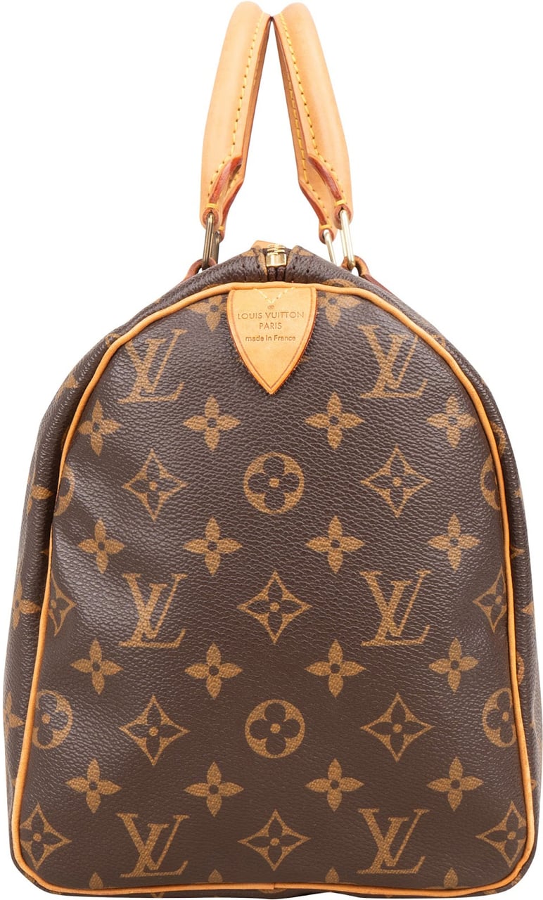 Louis Vuitton Louis Vuitton Monogram Canvas Speedy 30 Handbag Bruin