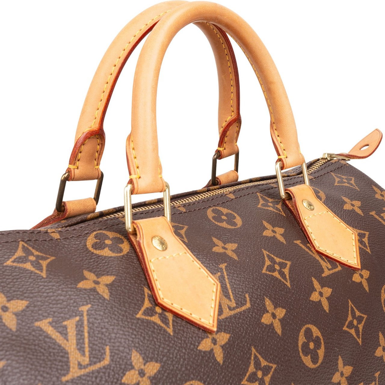 Louis Vuitton Louis Vuitton Monogram Canvas Speedy 30 Handbag Bruin