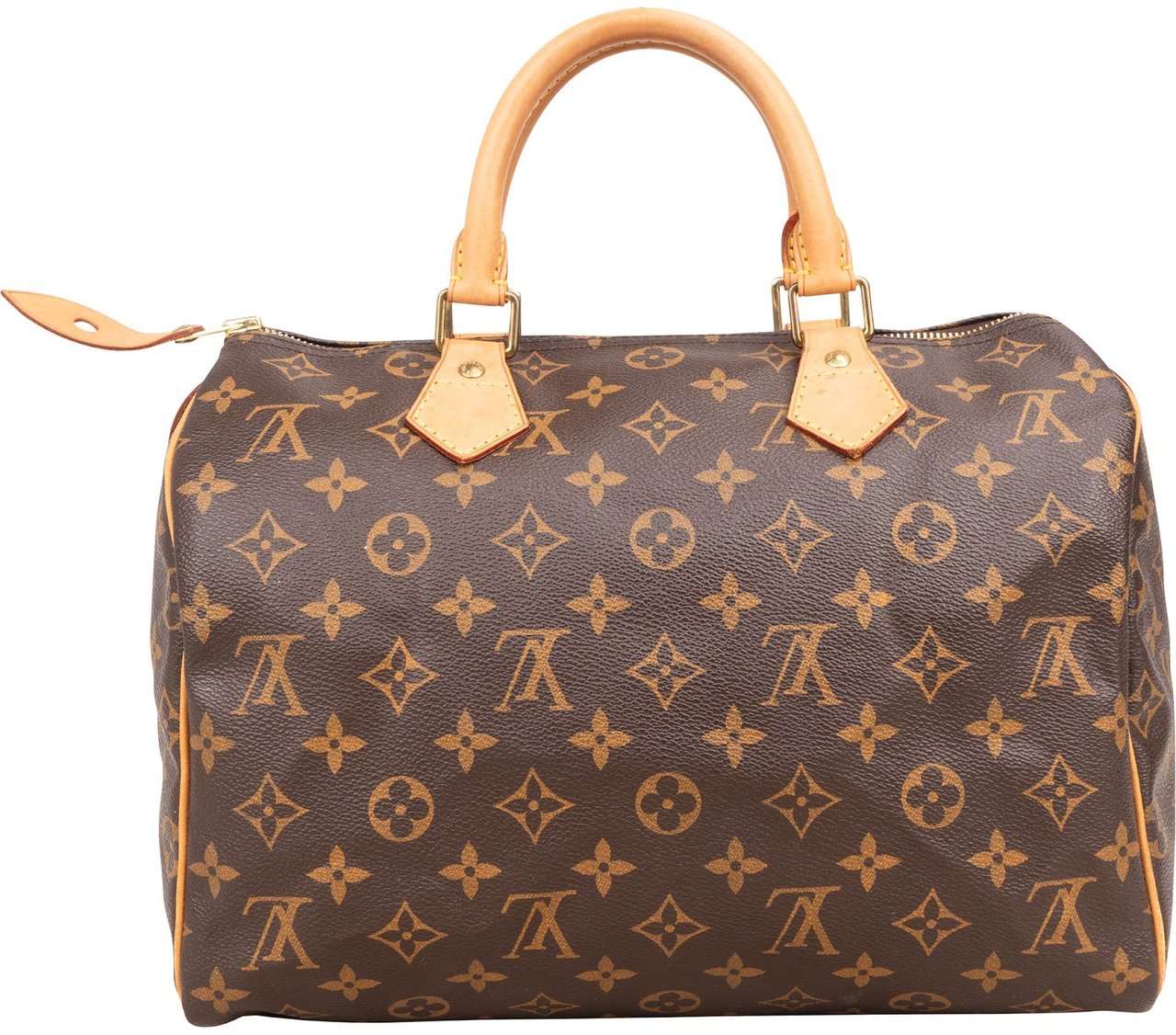 Louis Vuitton Louis Vuitton Monogram Canvas Speedy 30 Handbag Bruin