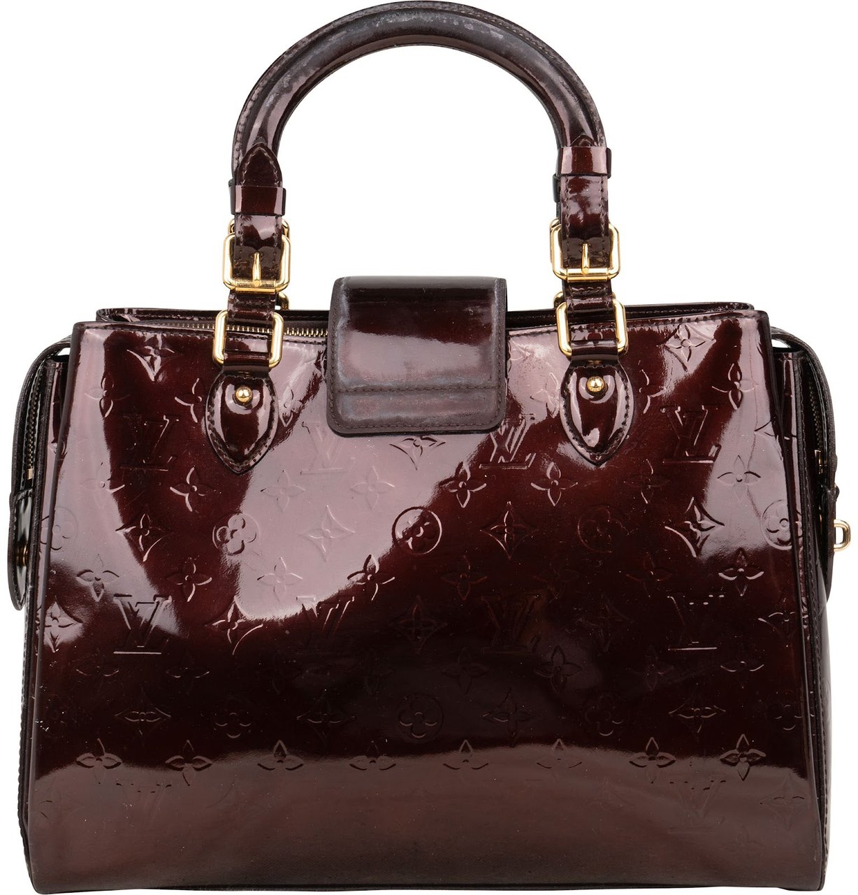 Louis Vuitton Monogram Vernis Melrose Avenue Handbag Bruin