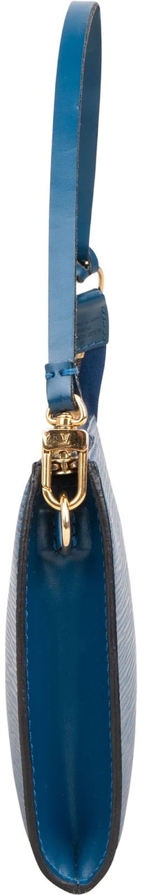 Louis Vuitton Blue Epi Leather Pochette Accessoires Handbag Blauw