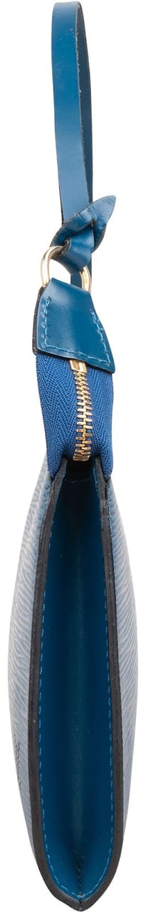 Louis Vuitton Blue Epi Leather Pochette Accessoires Handbag Blauw