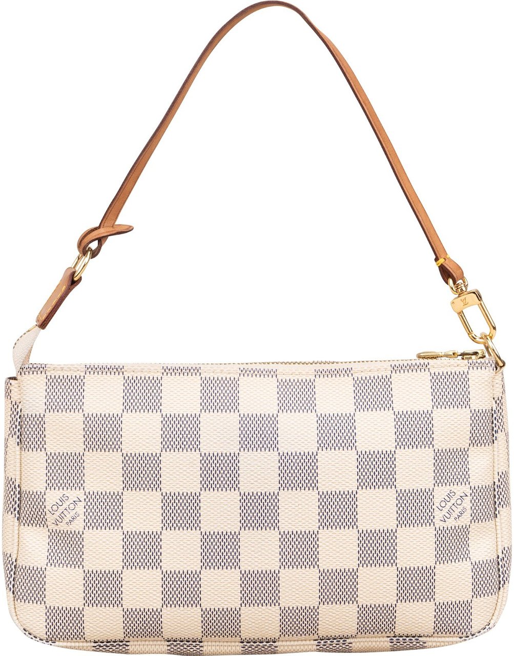 Louis Vuitton Monogram Damier Azur Pochette Accessoires Handbag Beige