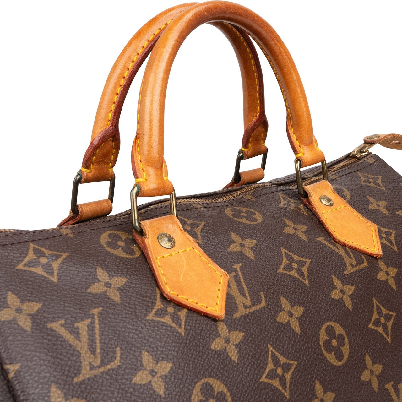 Louis Vuitton Louis Vuitton Monogram Canvas Speedy 30 Handbag Bruin
