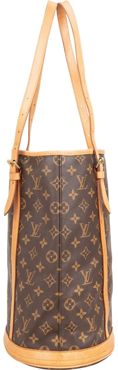 Louis Vuitton Louis Vuitton Monogram Canvas Bucket GM Shoulder Bag Bruin