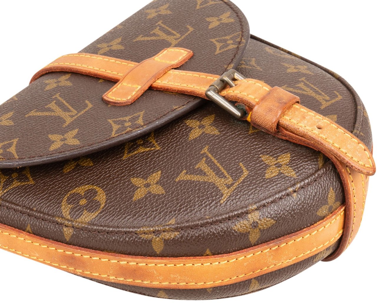 Louis Vuitton Monogram Canvas Chantilly PM Crossbody Bag Bruin
