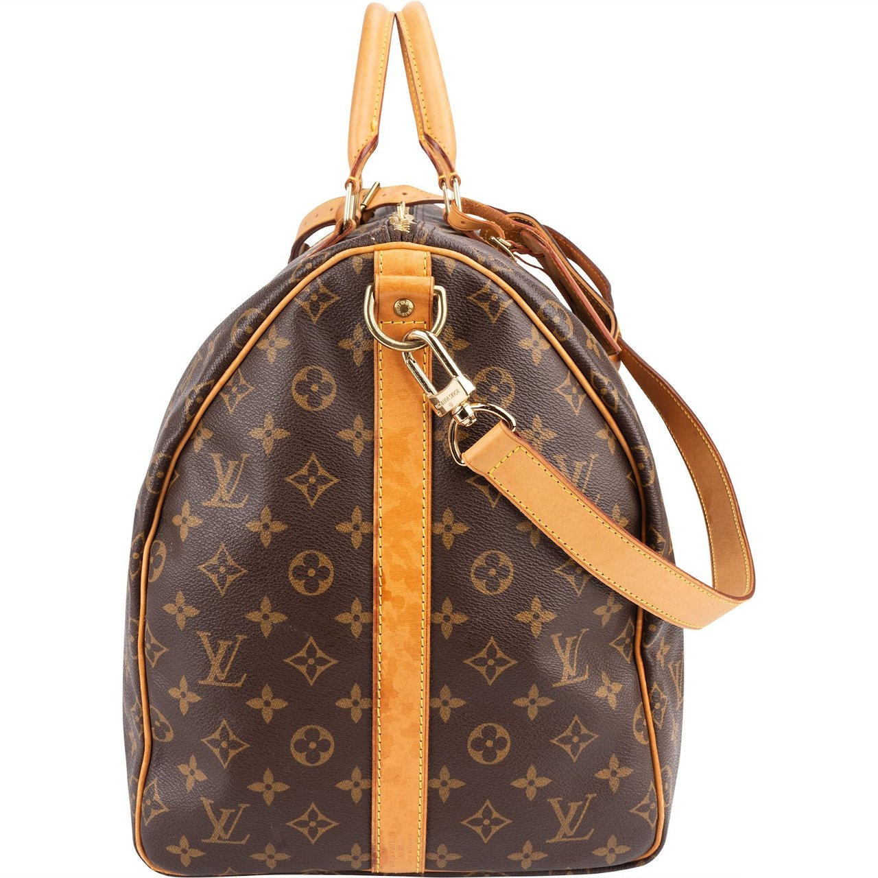 Louis Vuitton Louis Vuitton Monogram Canvas Keepall 55 Bandoulière Travel Bag Bruin