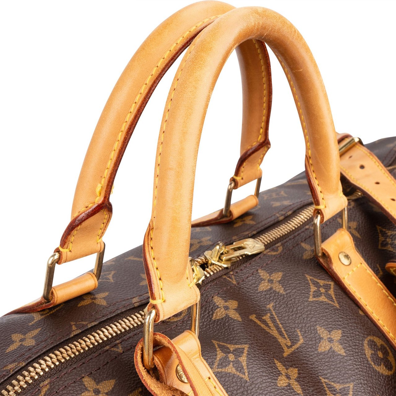 Louis Vuitton Louis Vuitton Monogram Canvas Keepall 55 Bandoulière Travel Bag Bruin