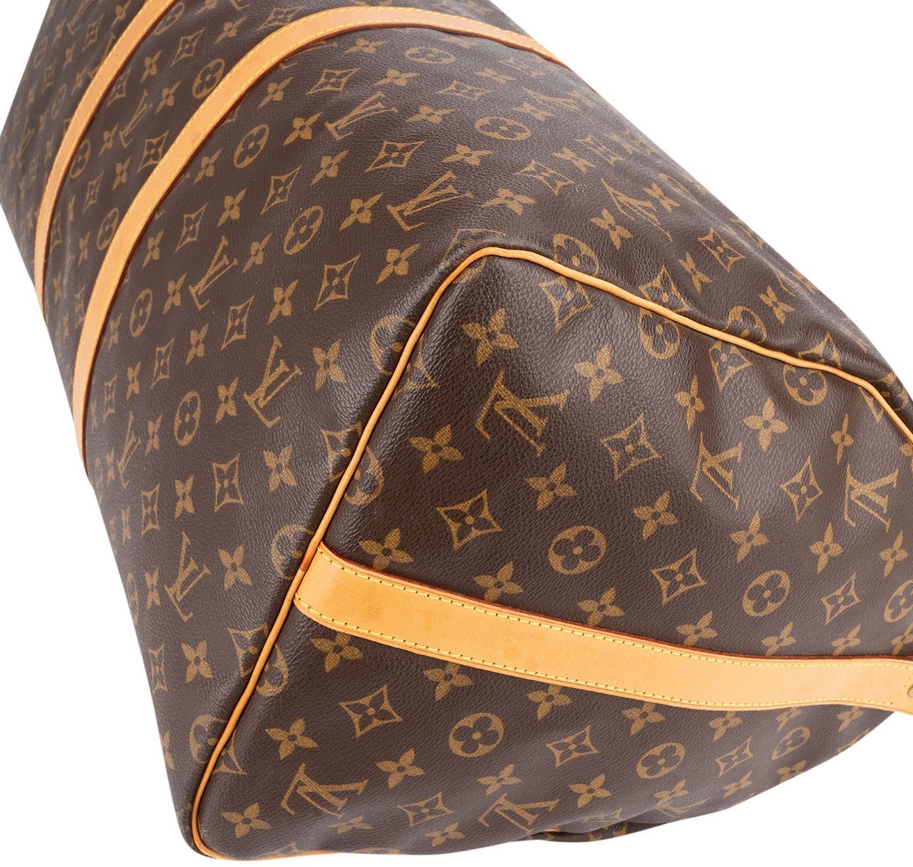 Louis Vuitton Louis Vuitton Monogram Canvas Keepall 55 Bandoulière Travel Bag Bruin