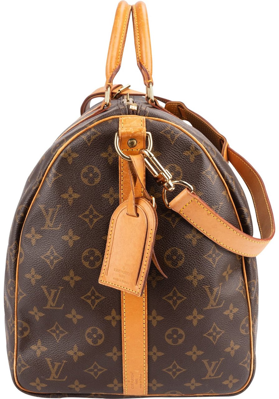 Louis Vuitton Louis Vuitton Monogram Canvas Keepall 55 Bandoulière Travel Bag Bruin