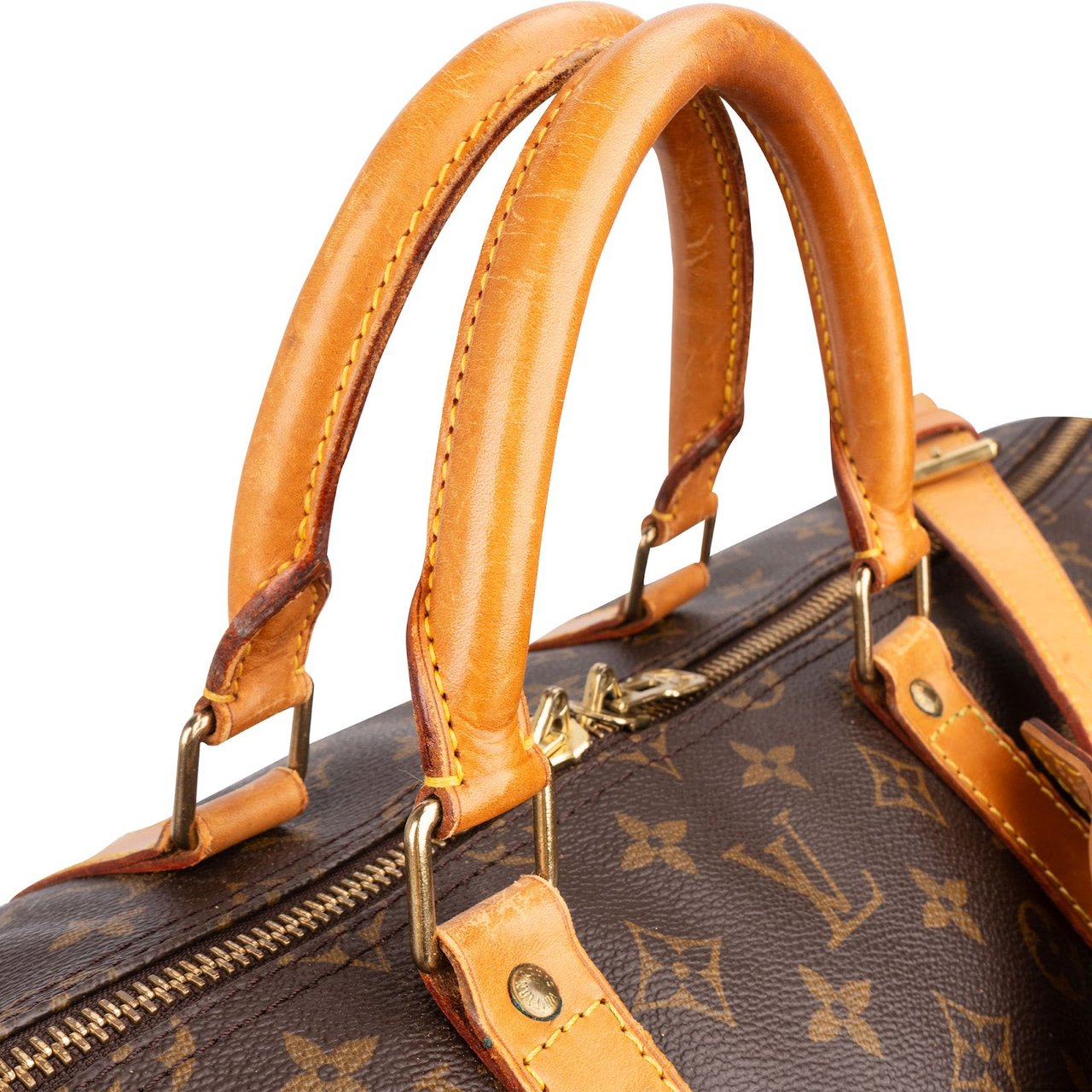 Louis Vuitton Louis Vuitton Monogram Canvas Keepall 55 Bandoulière Travel Bag Bruin