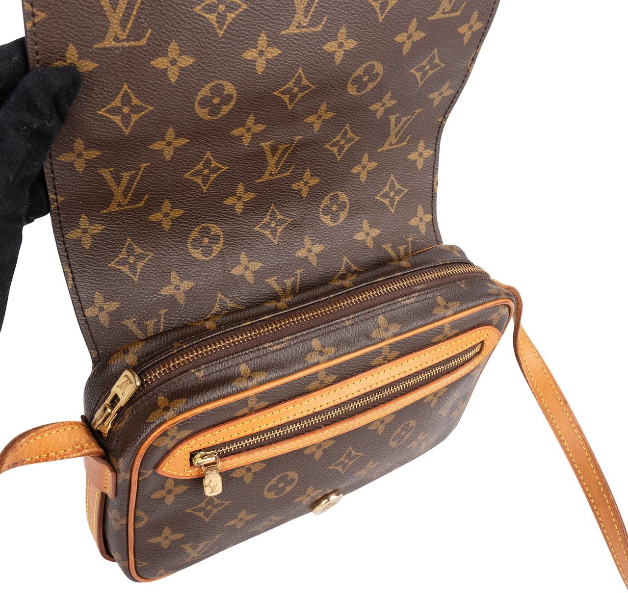 Louis Vuitton Louis Vuitton Monogram Canvas Saint Germain PM Crossbody Bag Bruin