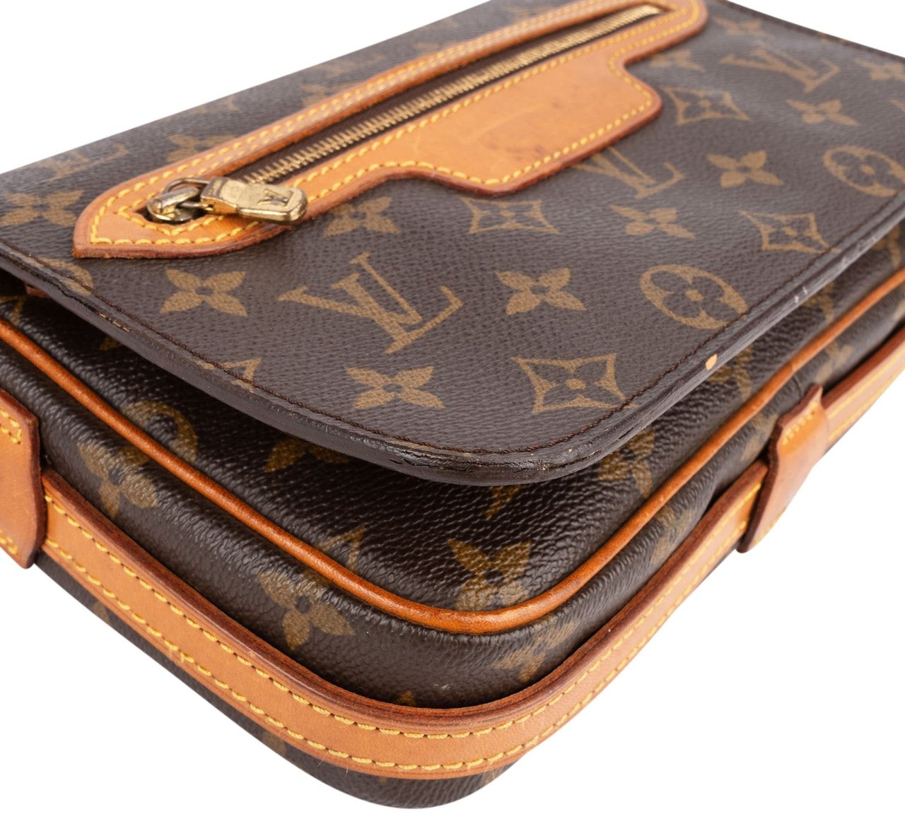 Louis Vuitton Louis Vuitton Monogram Canvas Saint Germain PM Crossbody Bag Bruin