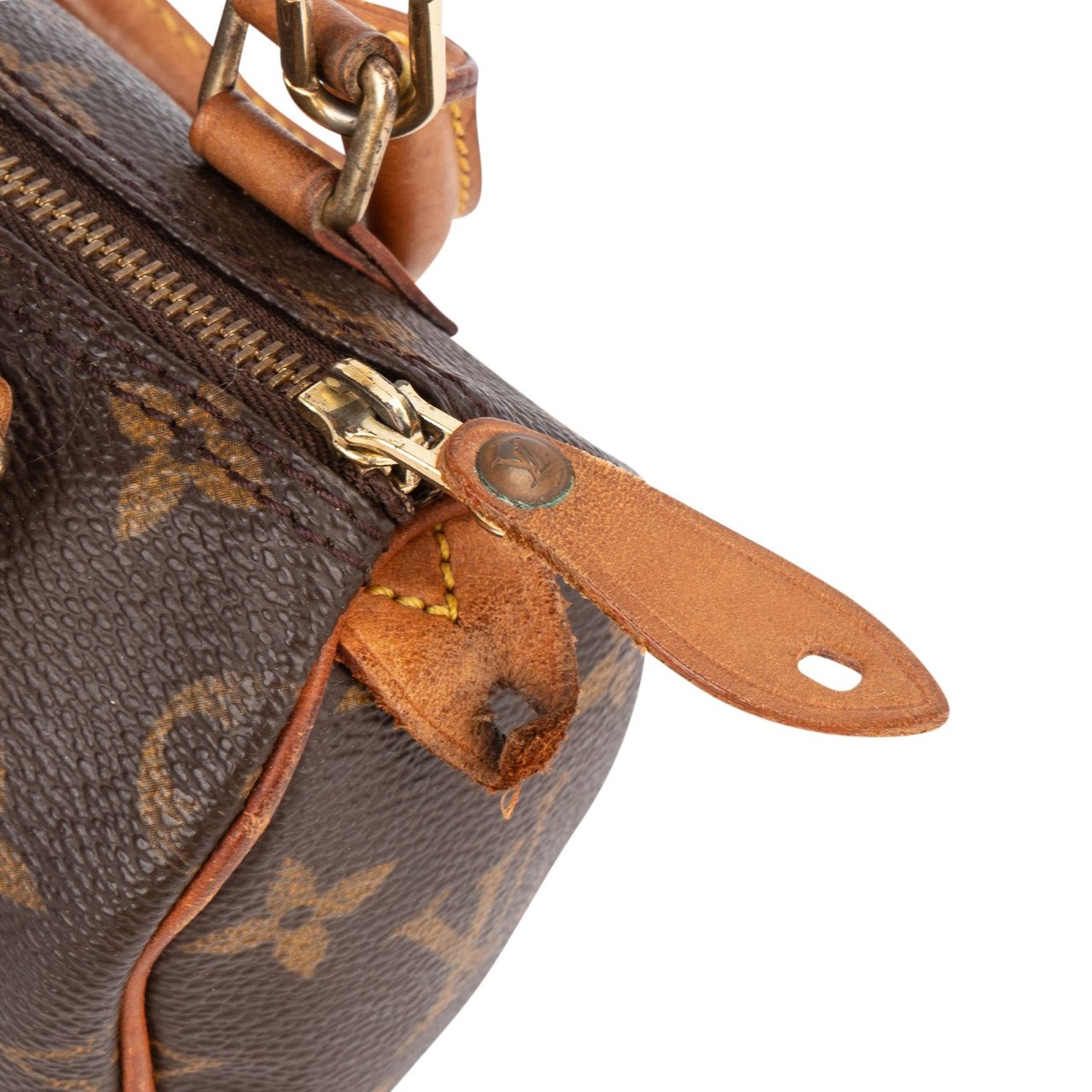 Louis Vuitton Louis Vuitton Monogram Canvas Mini Speedy Handbag Bruin