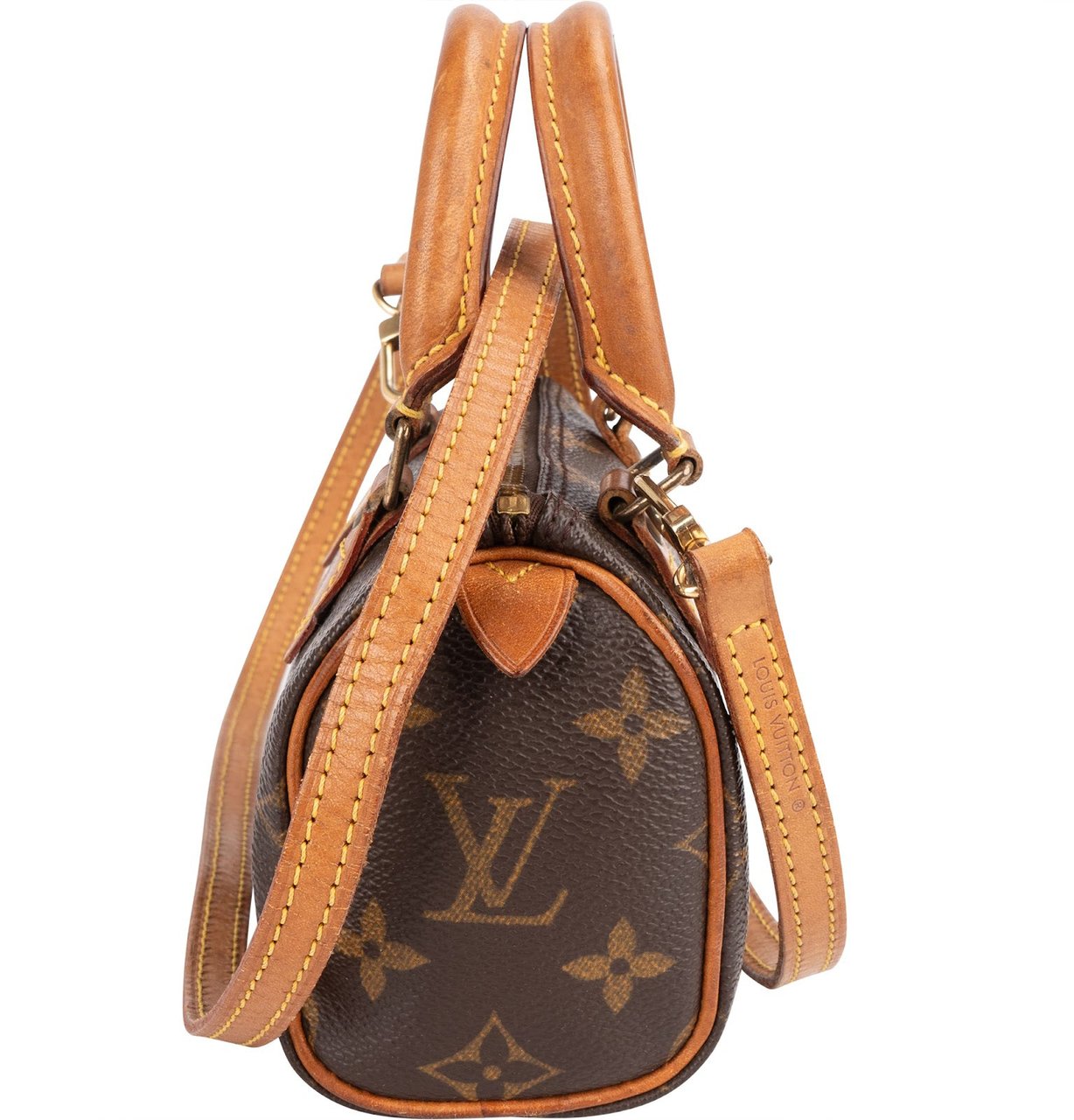 Louis Vuitton Louis Vuitton Monogram Canvas Mini Speedy Handbag Bruin