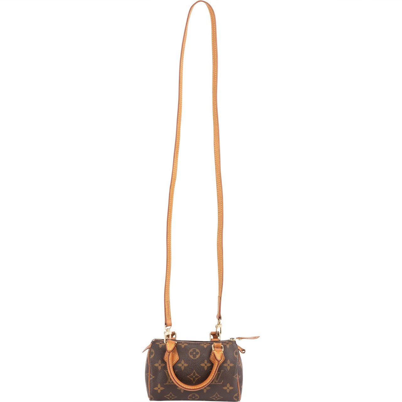 Louis Vuitton Louis Vuitton Monogram Canvas Mini Speedy Handbag Bruin