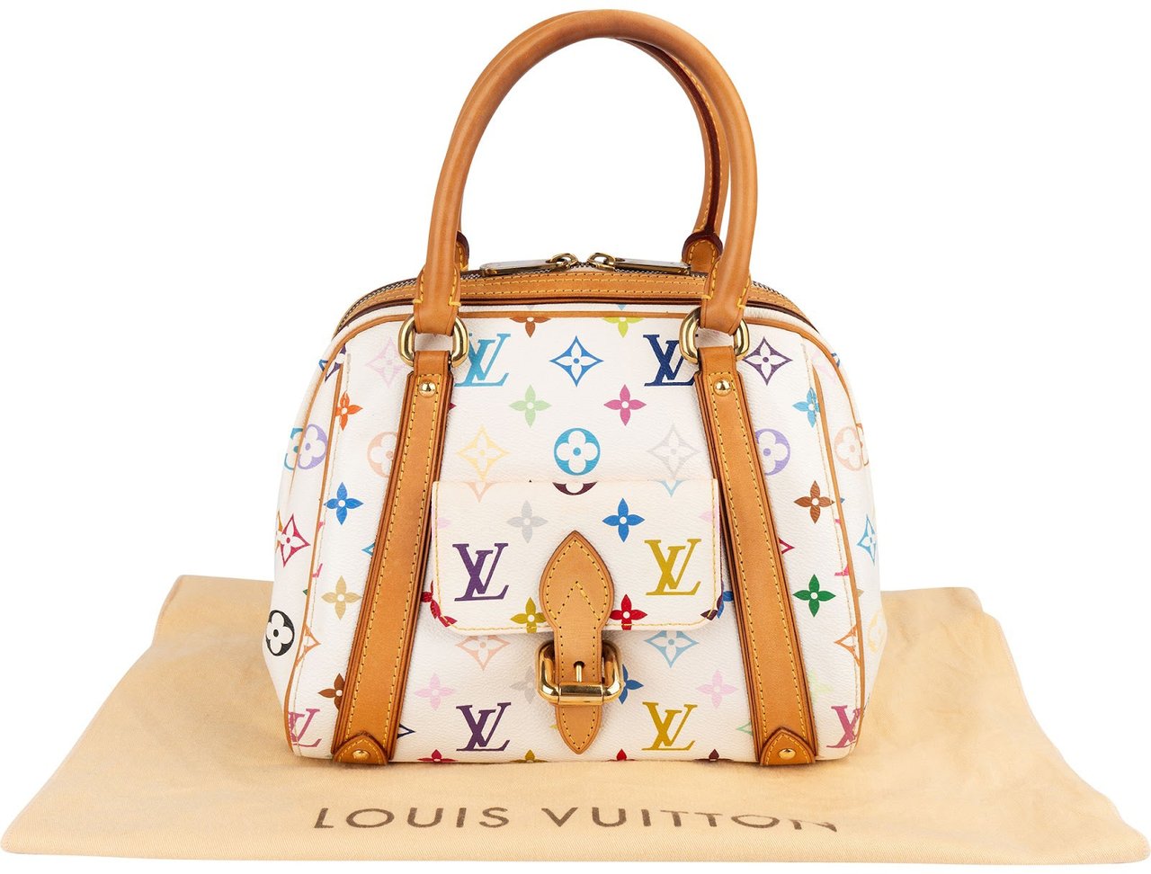 Louis Vuitton Louis Vuitton Monogram Murakami Multicolor Priscilla Handbag Wit