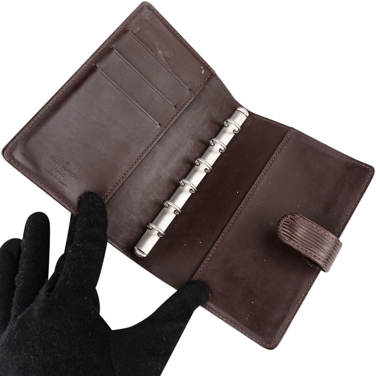 Louis Vuitton Louis Vuitton Brown Epi Leather Agenda PM Organizer Bruin