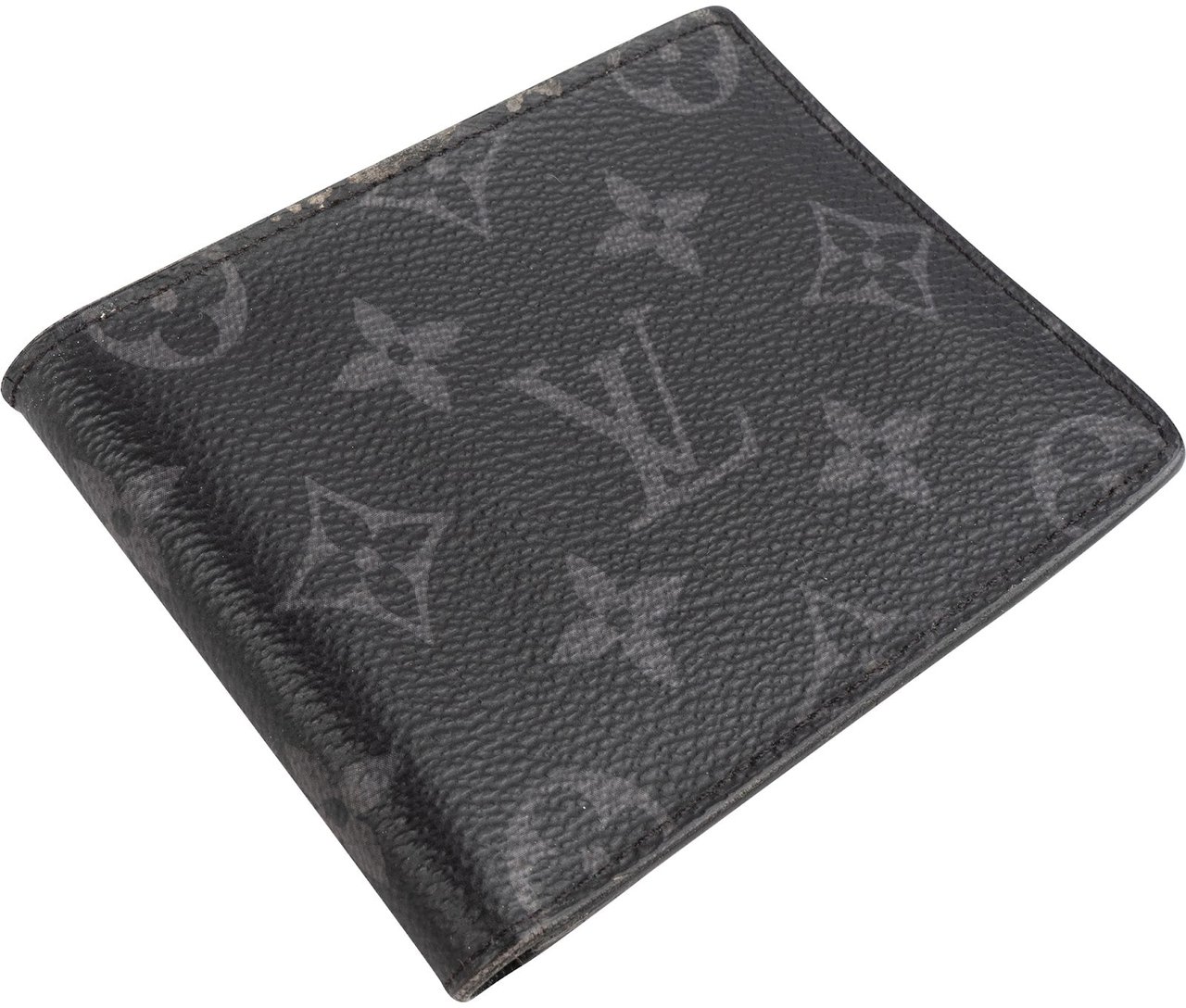 Louis Vuitton Louis Vuitton Canvas Monogram Eclipse Slender Wallet Zwart