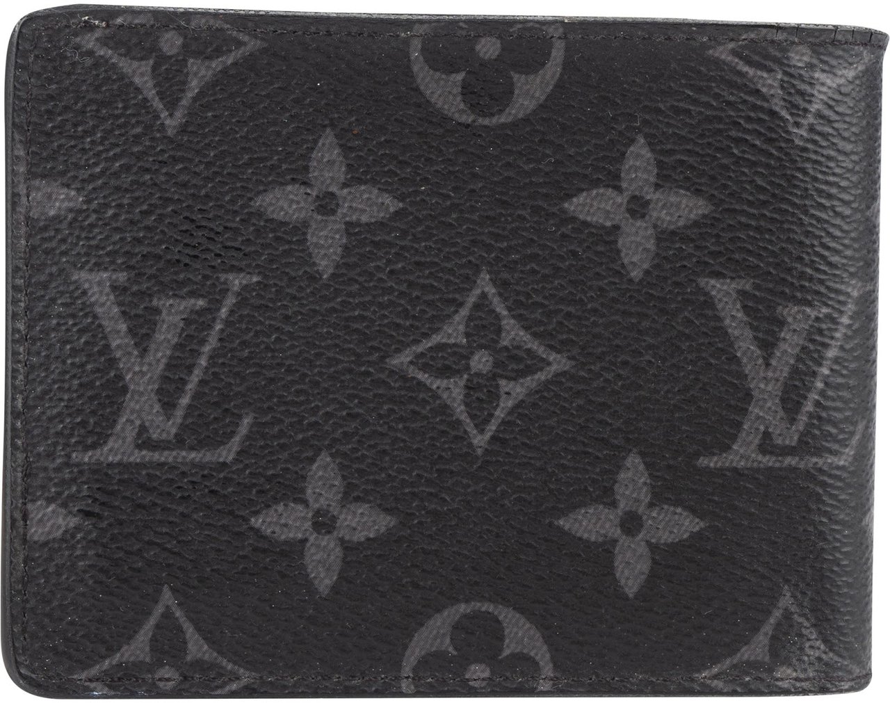 Louis Vuitton Louis Vuitton Canvas Monogram Eclipse Slender Wallet Zwart